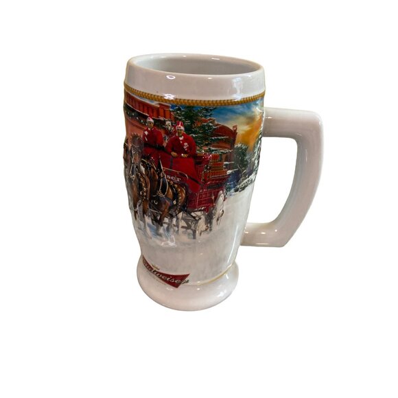 2006 Budweiser Holiday Stein Sunset at the Stables w/ Box COA CS670 Clydesdales - Picture 4 of 6